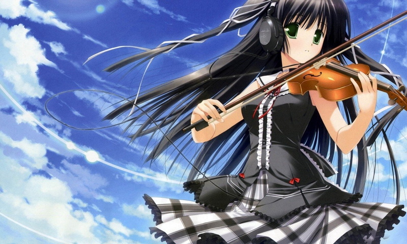 ship, directly below, Girl, sport, outdoors, sailing, sky, cloud - sky, low angle view, rope, Minna no Uta ~Everyones song~, sunlight, day, transportation