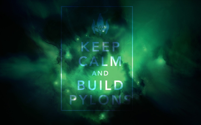 pylons, starcraft, video games, 1080P, hd, keep, calm
