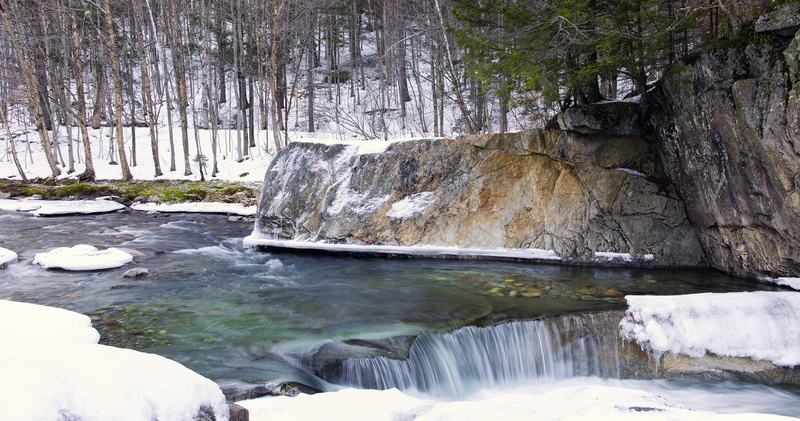 outdoors, day, environment, beauty in nature, landmark, plant, body, landscape, rock - object, frozen, natural, reflection, snow, tourist, park, pool, long exposure