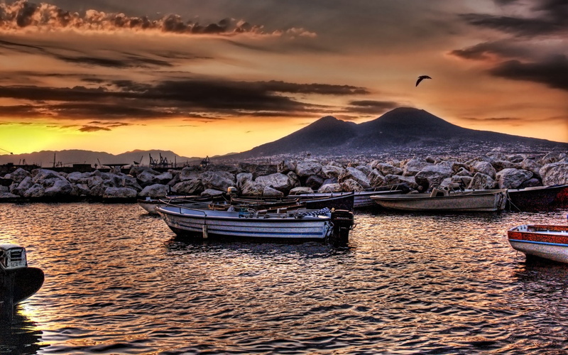 travel, yacht, sunlight, night, summer, twilight, scenics, rock - Object, mode of transportation, island, seascape, 1080P, outdoors, travel Destinations