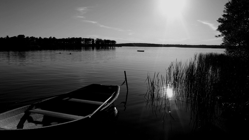 720P, transportation, moored, beauty in nature, plant, rowboat, scenics - nature, reflection, tranquility, tree, outdoors, water, sky, non-urban scene