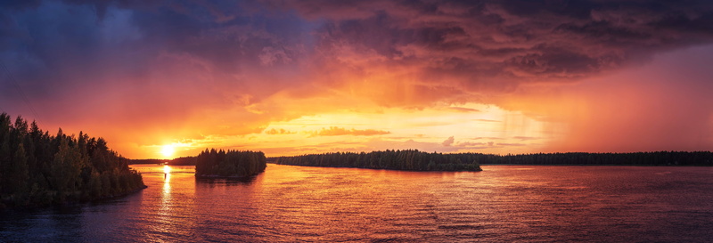 cloud, formation, beauty in nature, silhouette, dramatic sky, tranquility, cloud - sky, backlit, lake, sky, water, no people, non-urban scene, sea, 8K
