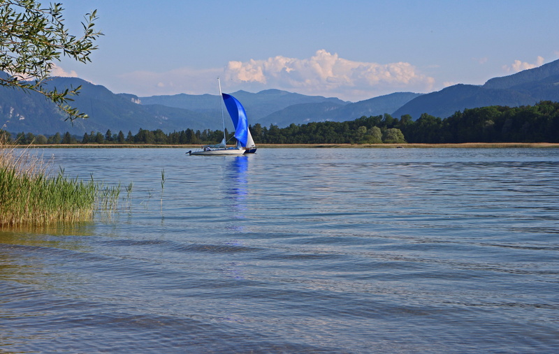 rippled, tranquility, nautical vessel, sailing vessel, beauty in nature, landscape, 4K, transportation, mountain, water, mode of transportation, lake