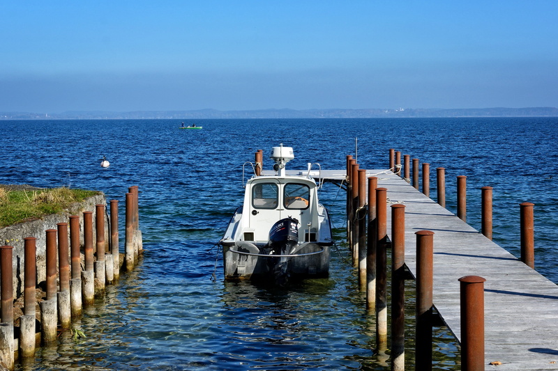 sky, leisure, travel, lake, water, 4K, day, nautical Vessel, chiemgau, horizon, pier, Port, horizon over water, blue, dock, landscape, investors, land vehicle