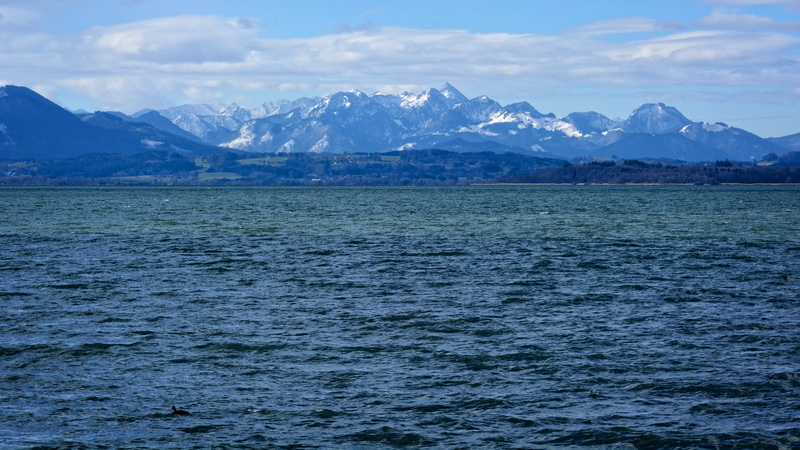 distant view, day, wide, mountain peak, cold temperature, range, waterfront, bavaria, beauty in nature, mountains, landscape, tranquility, mountain, tranquil scene