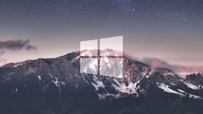 1080P, Windows 10, landscape, mountains