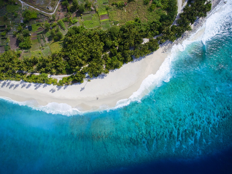 landscape, photography, flowing water, flowing, scenery, aerial view, resort, 4K, island, ruins, building, maldives, scenics - nature, tranquil scene