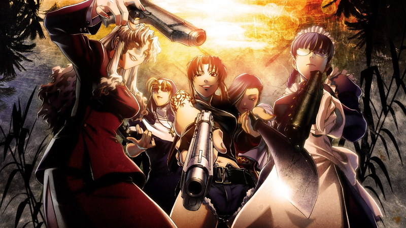 Revy, 1080P, Black Lagoon, anime