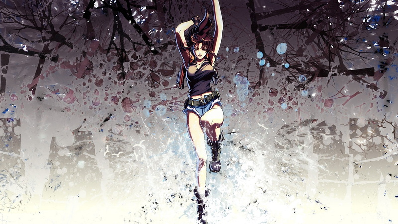 1080P, Black Lagoon, anime, Revy