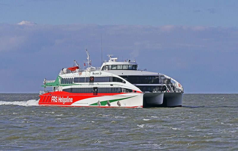 no people, north sea, current, helgoland ferry, nature, travel, nautical vessel, sailing, water, shipping, day, transportation, double-hull, sea, wave