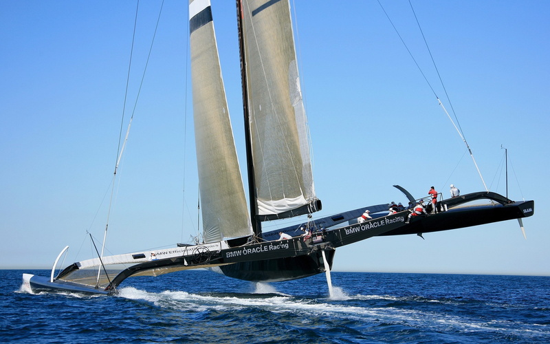 blue, outdoors, nature, day, transportation, beauty in nature, travel, clear sky, sunlight, nautical vessel, Catamaran, sailing, Black, yacht, Ship, mode of transportation