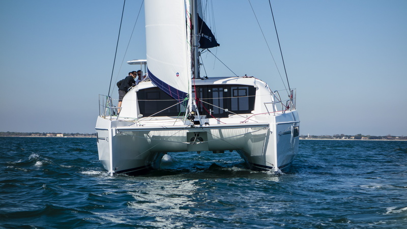 transportation, sailing, nature, outdoors, yachting, day, maneuver, mode of transportation, yacht, motion, water sports, men, wealth, Sports, Catamaran