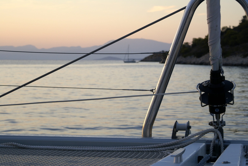 water, transportation, sky, beauty in nature, no people, nature, non-urban scene, sunset, sailboat, nautical vessel, catamaran, sailing, metal, mode of transportation