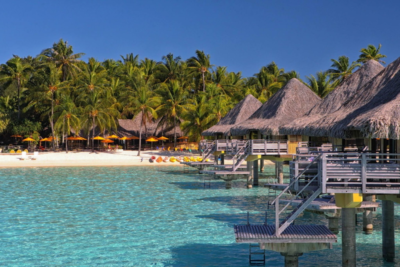 para, island, pacific, aqua, blue, villas, bora-bora, polynesia, beach, water, south, huts, lagoon, exotic, tahiti, 1080P, bora