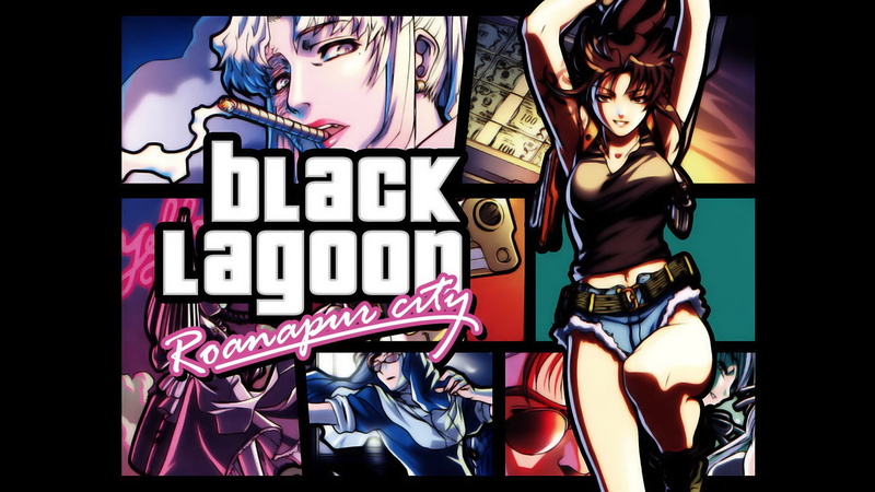 anime, 1080P, black, lagoon, girls, revy