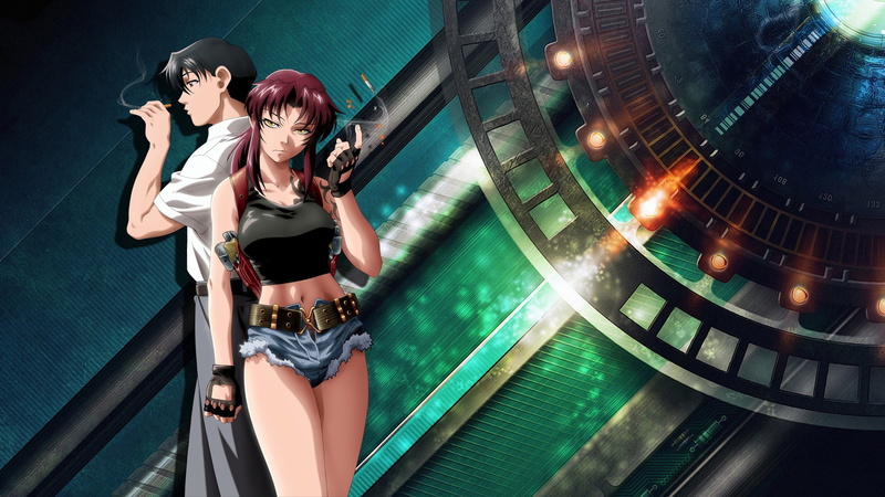 2K, anime girls anime black lagoon revy