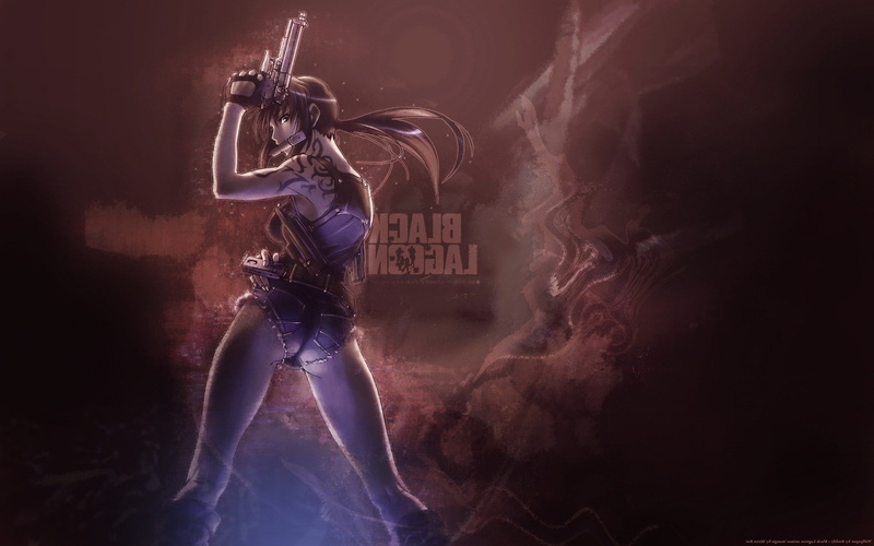 conflict, standing, Black Lagoon, protection, 720P, side view, Anime Girls, adult, one person, activity, sport, arts culture and entertainment, military
