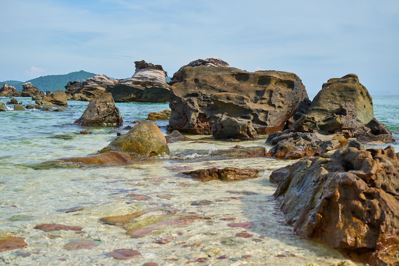 Nature, tropical, solid, tranquility, rocky coastline, vacation, travel, season, outdoors, tranquil scene, non-urban scene, land, rocks, rock, rock - object