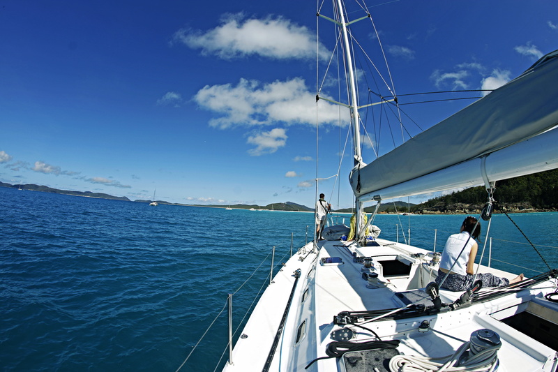 yacht, sea, people, yachting, adventure, human, vessel, vehicle, pole, sailing, person, whitsundays, luxury, mode of transportation, ocean, sunlight, no people