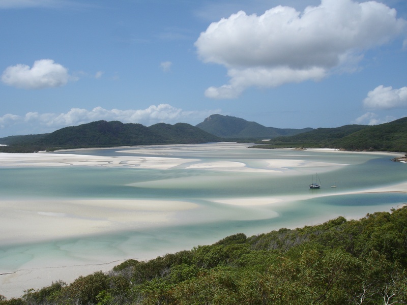 outdoors, idyllic, blue, show, beach, holidays, water, whitsundays - australia, no people, mountain range, scenics - nature, day, beauty in nature, plant
