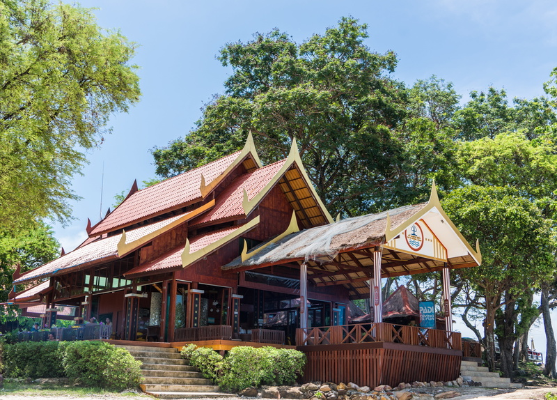 day, summer, architecture, landscape, growth, mountains, green color, scenery, Thailand, gazebo, place of worship, wood - material, shrine, house, tree