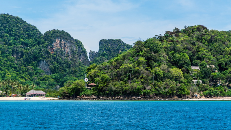 land, nature, mountain, outdoor, seascape, scenics - nature, plant, beauty in nature, island, exotic, asia, destination, tree, tranquility, paradise, vacation