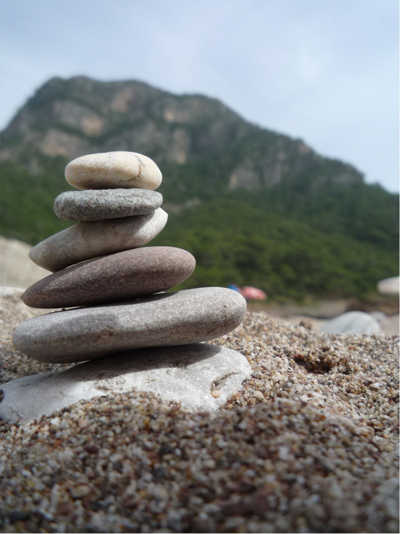 1080P, tranquil Scene, zen-like, tranquility, harmony, stone, outdoors, pyramid, buddhism, pebble, stack Rock, stability, stone - Object, land, mountains
