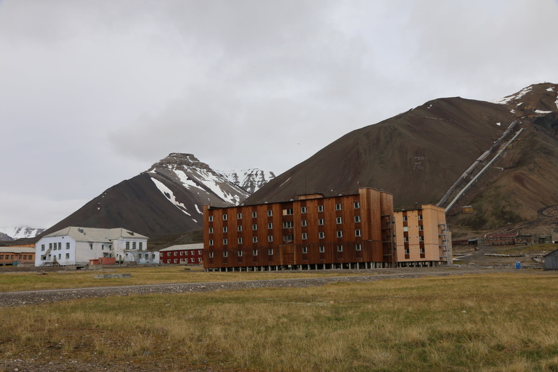 svalbard, transportation, architecture, no people, arctic, 5K, grass, environment, built structure, sky, nature, mode of transportation, mountain, scenics - nature