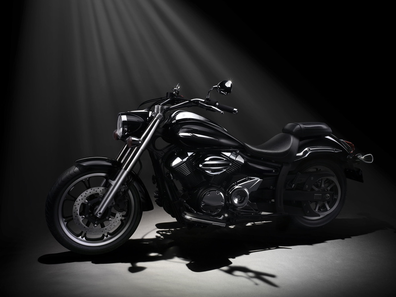 close-up, shiny, yamaha, black background, metal, elegance, motor vehicle, chrome, stationary, biker, car, dark, midnight star, land Vehicle, single object