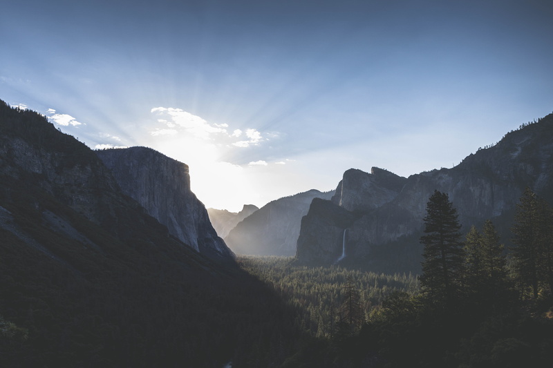 cloud - sky, landscape, half dome, mountain, photography, travel, tree, forest, national park, adventure, mountain range, plant, beauty in nature, sky