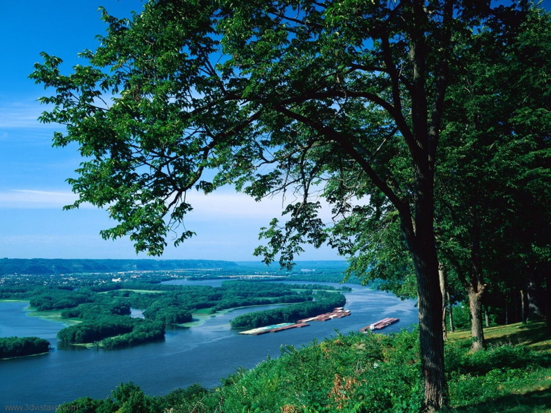 hd, 480P, Mississipi-River-Iowa, art, mississipi, rivers, river, iowa, nature