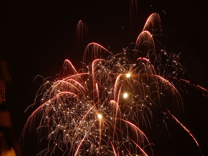 no people, night, multi colored, illuminated, nature, outdoors, sky, firework, Feuerwerk, blurred motion, arts culture and entertainment, Silvester, motion