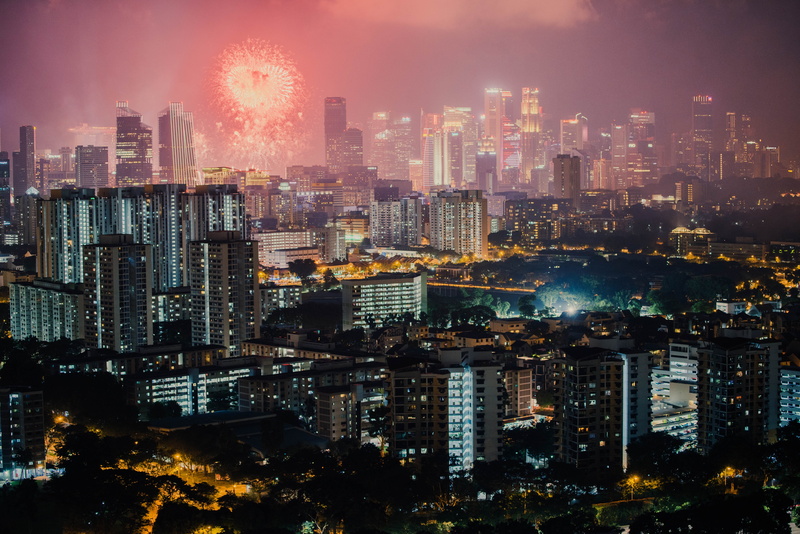 downtown District, residential District, nye, celebration, new year, skyline, building Exterior, travel, urban Scene, july 4th, illuminated, dark, outdoors