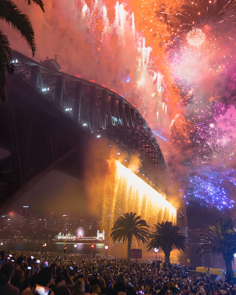 harbour, building exterior, real people, sydney, firework - man made object, water, reflection, shining, firework, architecture, music festival, performance