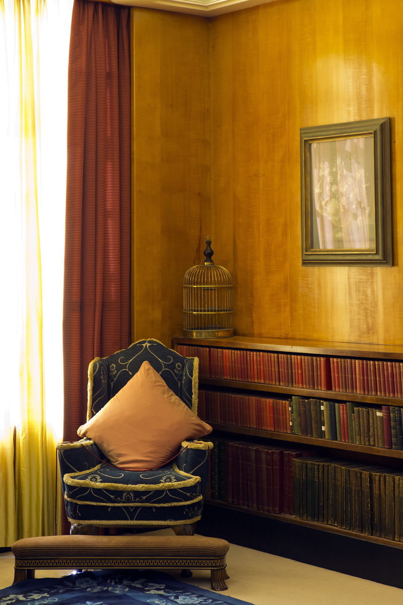 home Interior, curtain, publication, bird cage, wall panelling, bedroom, luxury, chair, retro styled, learning, studying, window, education, pillow, carpet - Decor