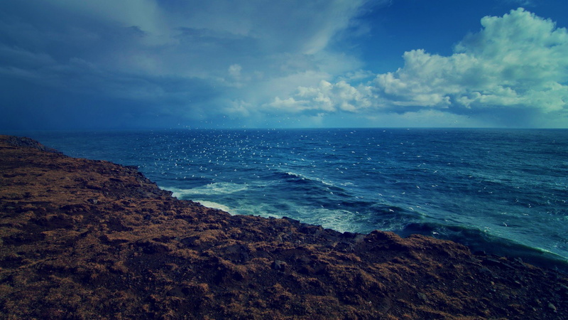 sea, ocean, waves, water, nature, oceanscape, 1080P, clouds, shorelines, waterscapes, landscapes