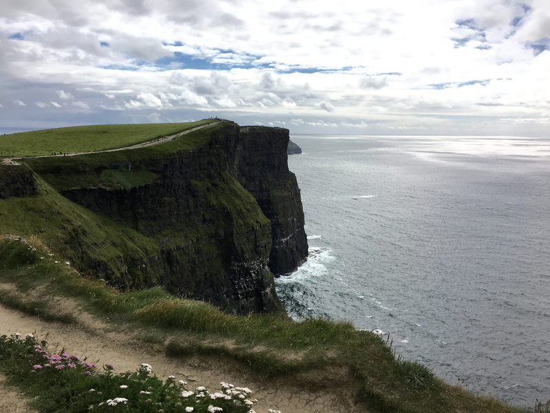 outdoors, oceanscape, mountain, seascape, idyllic, non-urban scene, cloud - sky, scenics - nature, moher, atlantic, sea, no people, day, cliff, plant, tranquil scene