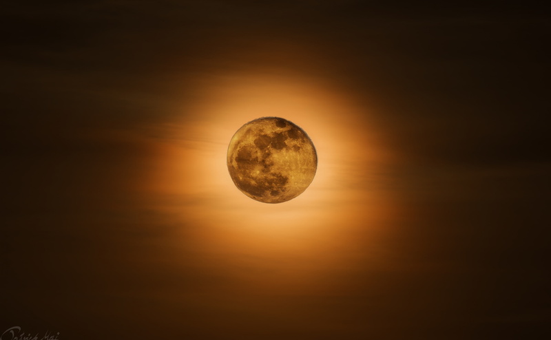 tranquility, Fall, orange color, Autumn, space, Moonlight, sky, idyllic, planetary moon, Autumnal, beauty in nature, geometric shape, no people, 4K, circle