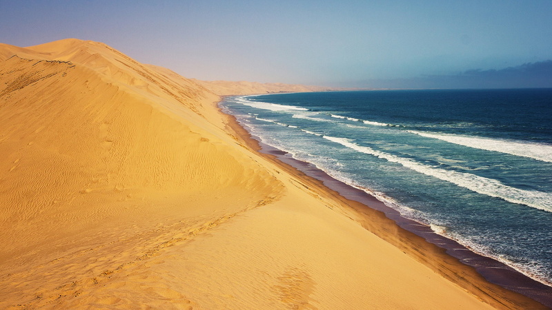 shore, ocean, singing sand, 1080P, sea, coast, landscape, dune, dessert, sand, beach