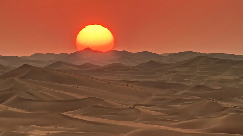 environment, landscape, sahara, sunset, singing sand, tranquil scene, dunes, beauty in nature, arid climate, land, travel, sunlight, formation, sand, orange color