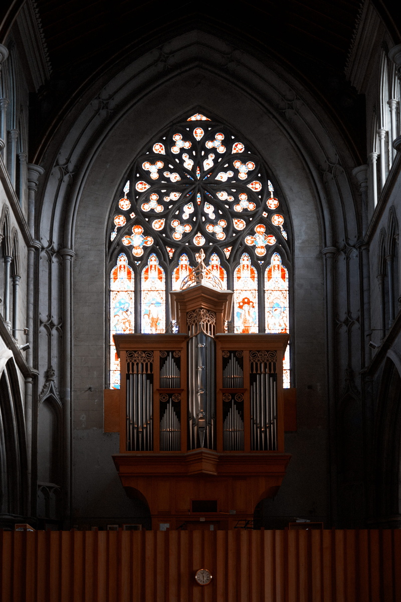 mural, ornate, kilkenny, day, wood, indoors, glass, gothic, church, stained glass, moody, window, arch, spirituality, symmetrie, bright, organ, place of worship