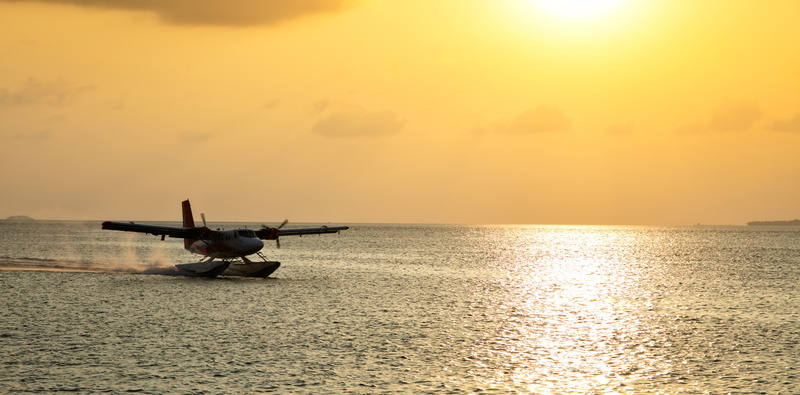 flying boat, bokeh, blur, passenger, The Maldives, sun morning ocean, De Haviland, the plane, seaplane, De Havilland, slides of the water, DHC-6-300 Twin Otter