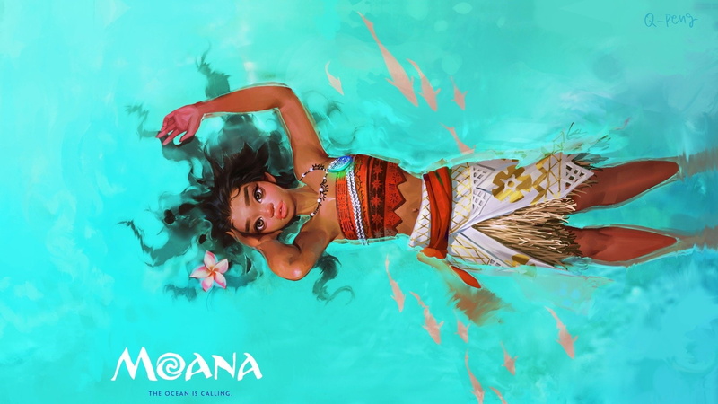 Moana, Girl, Moana (Movie), Moana Waialiki, 1080P, Movie