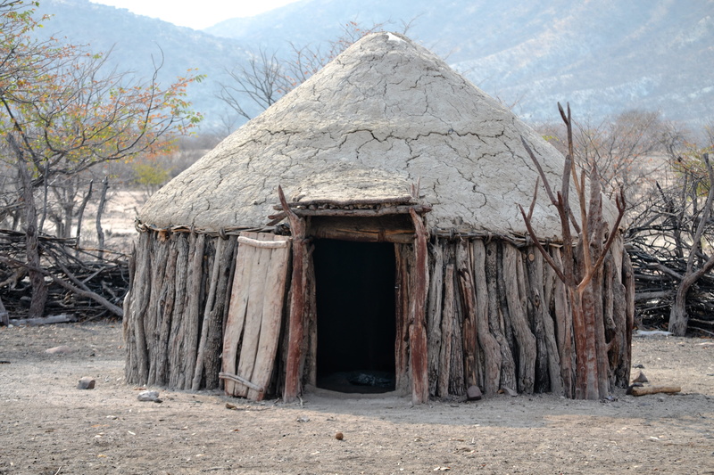entrance, 4K, africa, house, ancient civilization, plant, hut, no people, building exterior, day, house himba, history, architecture, outdoors, mountain