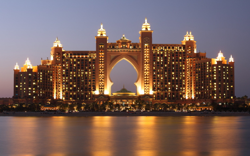 w, nature, hd, building exterior, travel, building, architecture, water, outdoors, built structure, night, hotel, dubai, skyscraper, ocean, waterfront
