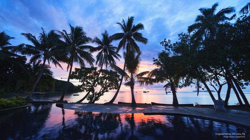 Islands, viti, palms, levu, tropical, fiji, 2K