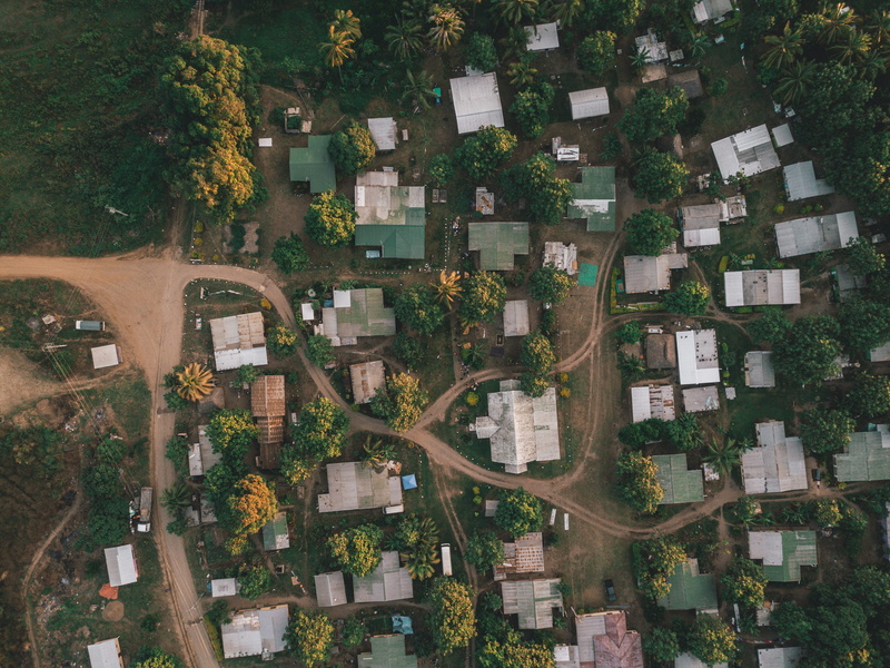 coat, landscape, car, road, plant, housing, apartment, no people, motor vehicle, scenery, suit, day, fiji, apparel, aerial view, neighborhood, suburb, overcoat