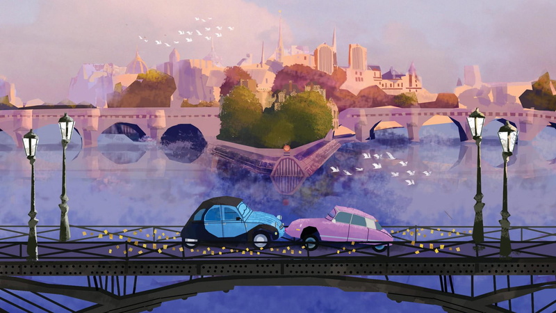 car, two, 1080P, kissing, beetles, black, illustration, volkswagen, love, cyan, pink, desktop, funny car love, bridge, funny