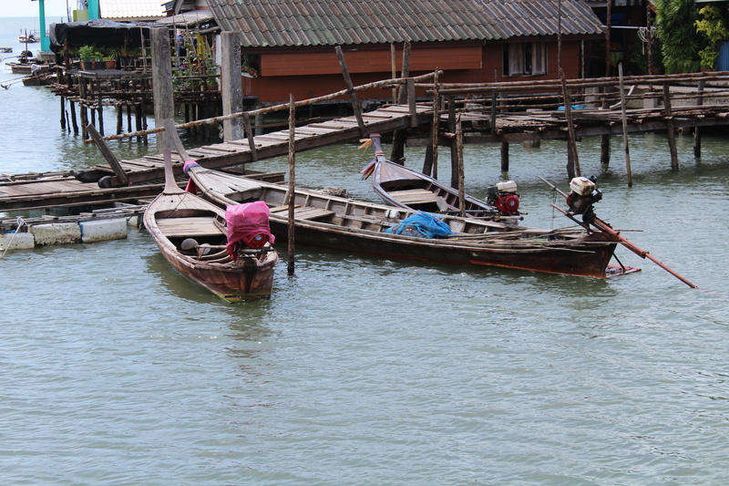 lake, waterfront, day, fishing village, swing, muang phang nga, thailand, architecture, asia, south, river, nautical vessel, mosque, idyllic, real people