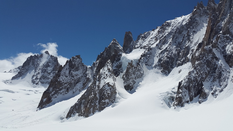 sky, snow, winter, no People, scenics - nature, cold temperature, formation, wintry, alpine, cloud - sky, land, ronde, blue, cold, chamonix, france, sport